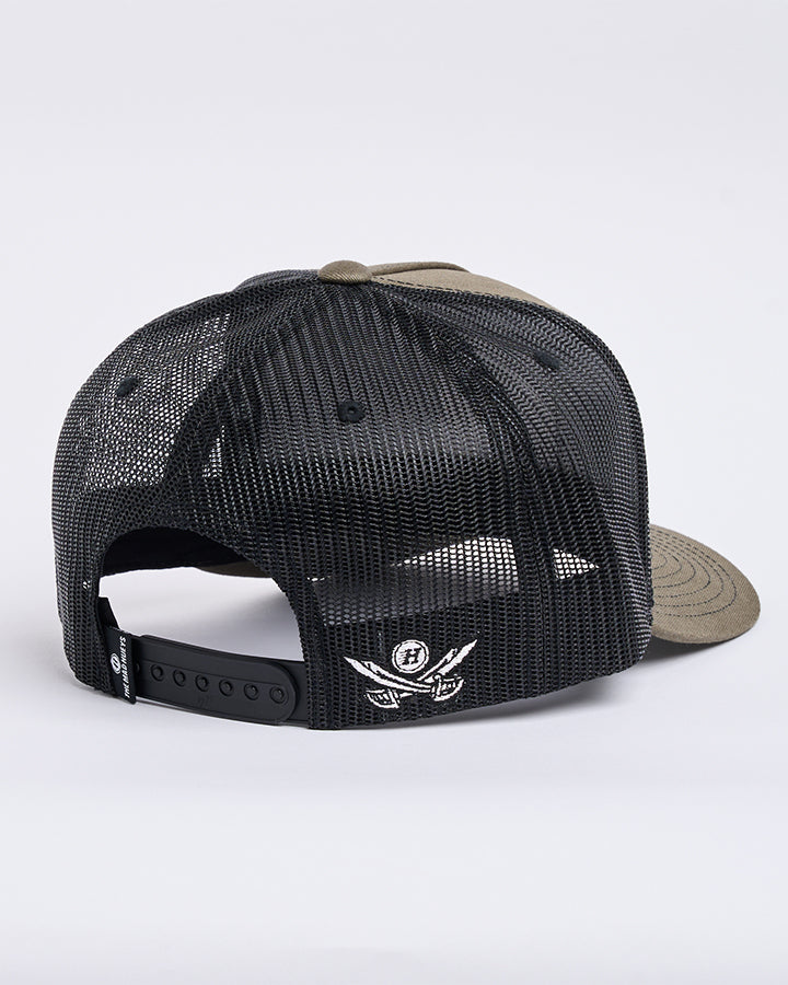 The Mad Hueys Captain Ship Faced Trucker