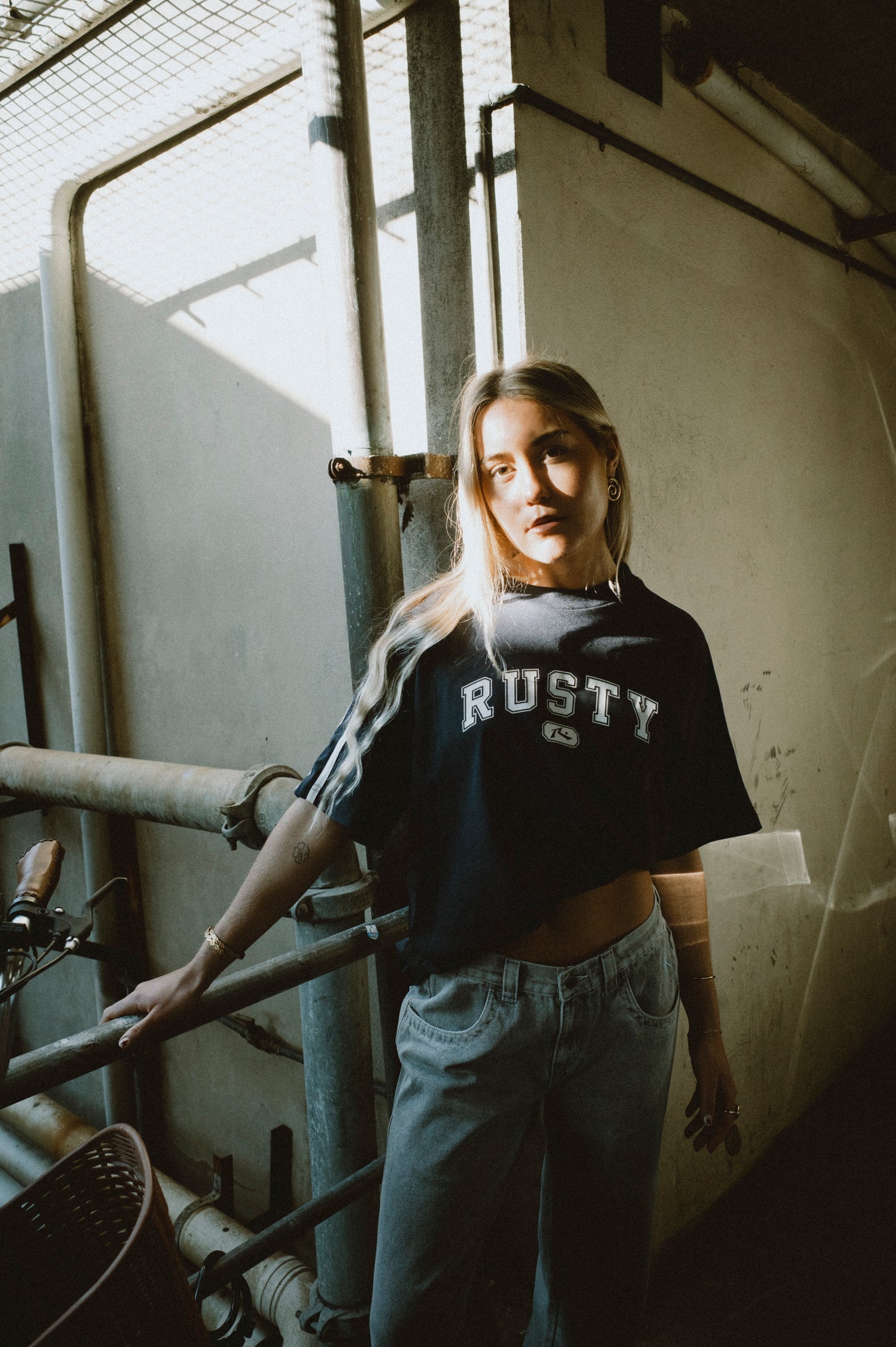 Rusty All Saint Collegiate OG Oversize Tee