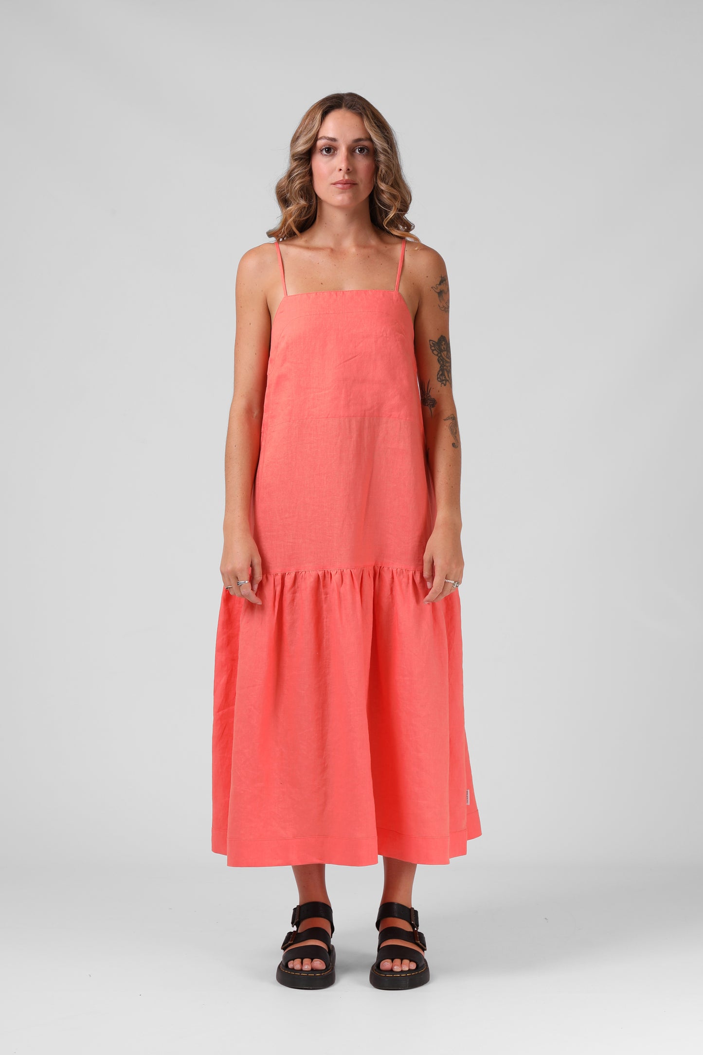 RPM Antoinette Dress Washed Coral