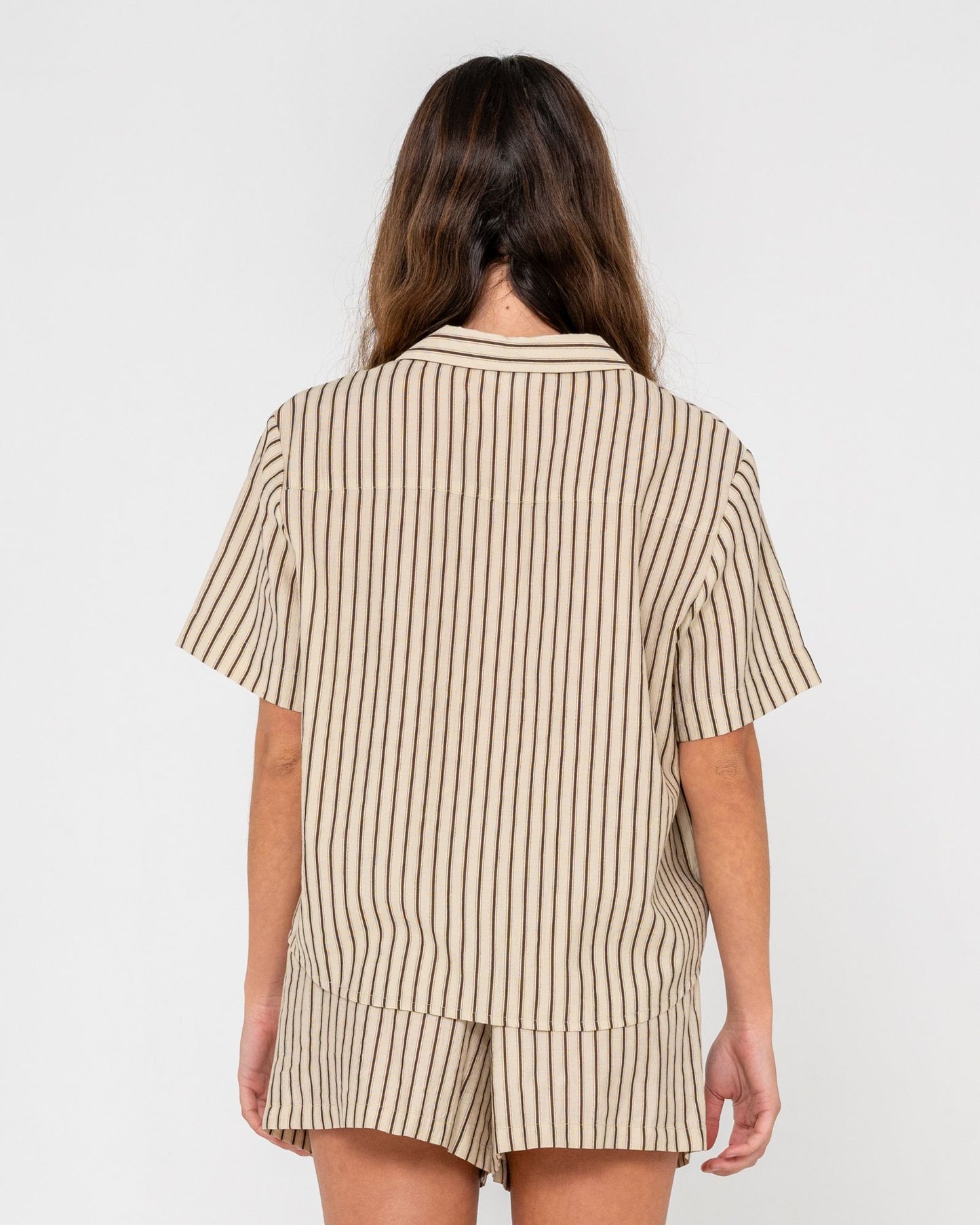Rusty Sandy Stripe Short Sleeved Shirt