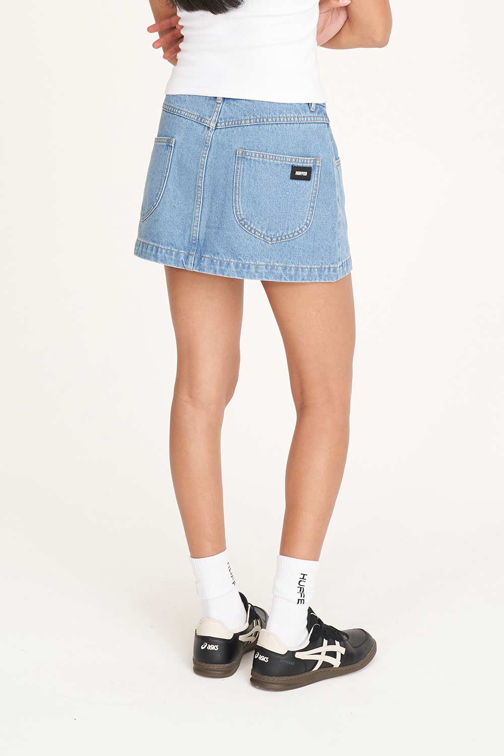 Huffer Denim Mini Skirt