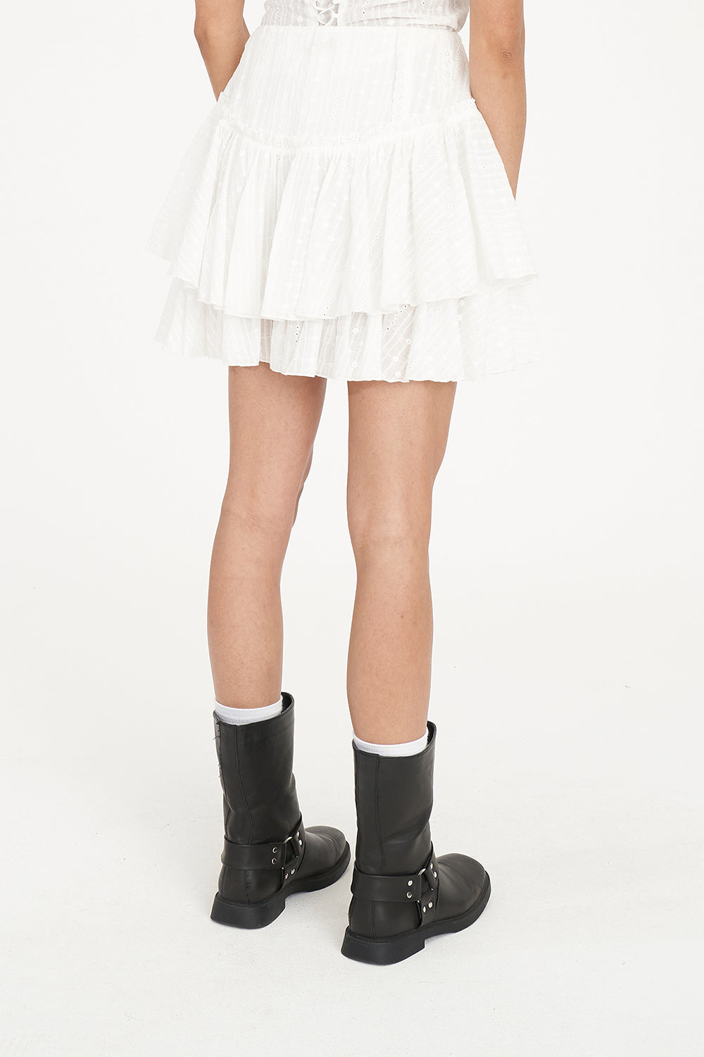 Huffer Broderie Ruffle Skirt