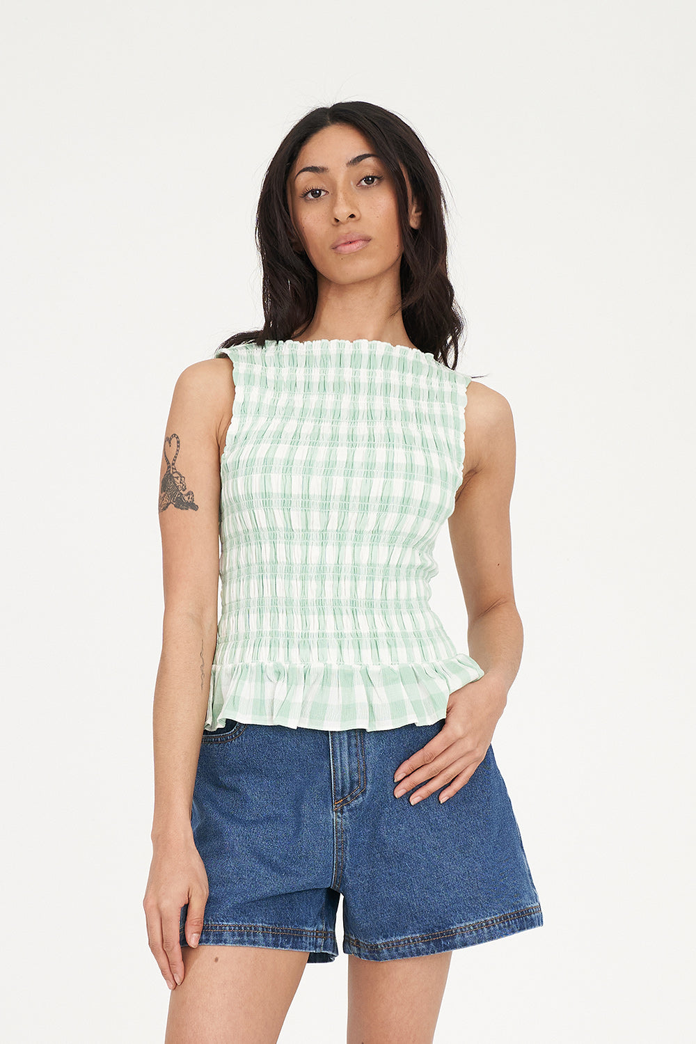 Huffer Celine Gigi Shirred Top