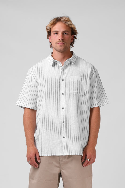 RPM Linen Stripe SS Shirt