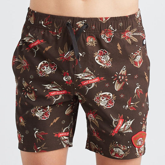 The Mad Hueys Tattoo Volley Short