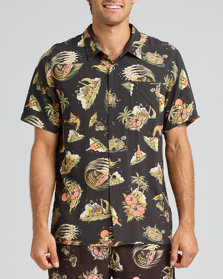 The Mad Hueys Frothin Out Woven Shirt