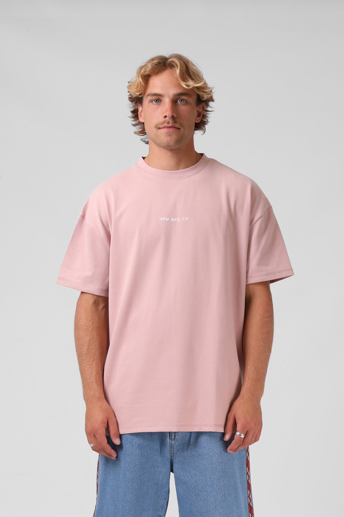 RPM Sanded OS tee Blush