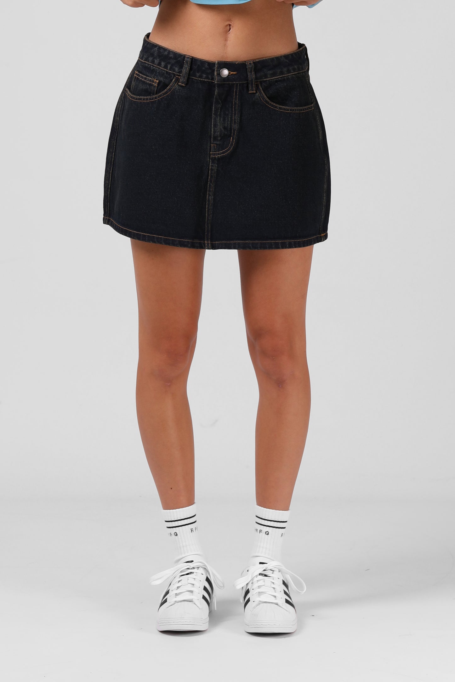 RPM Denim Mini Skirt