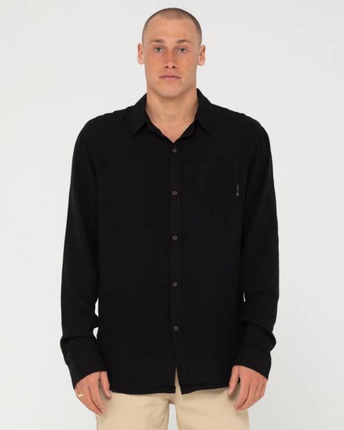 Rusty Razor Long Sleeve Rayon Shirt