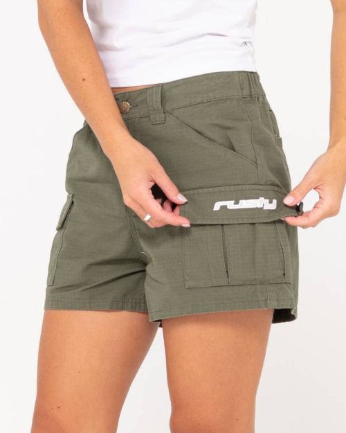 Rusty Cade Low Rise Ripstop Cargo Short