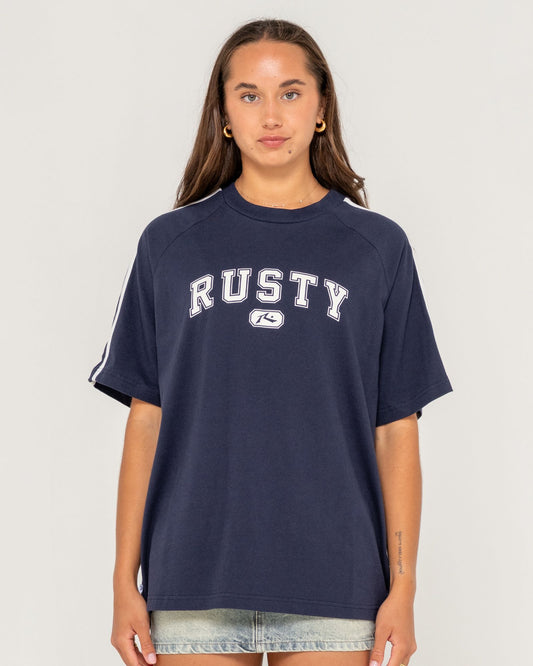 Rusty All Saint Collegiate OG Oversize Tee