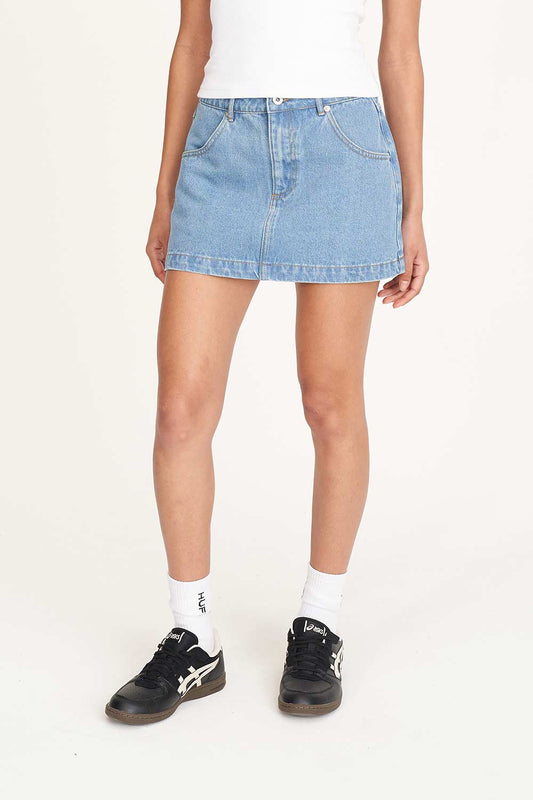 Huffer Denim Mini Skirt