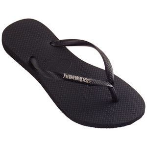 Havaianas silver sale metal logo